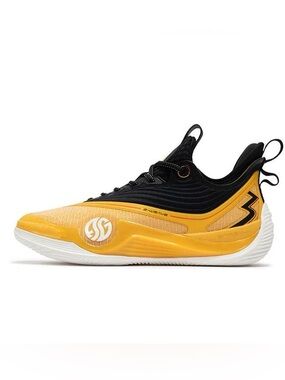 361 Degrees Zen 5 Basketball Shoes Men Yellow Black Z-Weave Sneakers Low Top